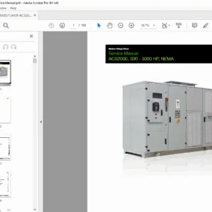 ABB ACS2000 Medium Voltage Drive Service Repair Manual - PDF