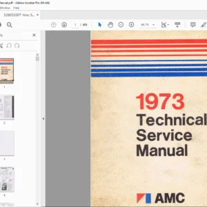 AMC 1973 Technical Service Manual –   PDF DOWNLOAD
