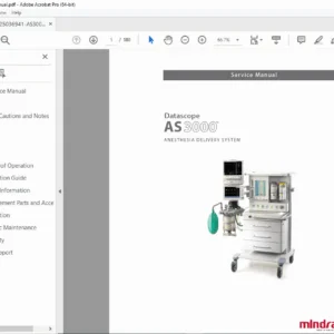 AS3000 Anesthesia Delivery System Service Manual – Repair PDF