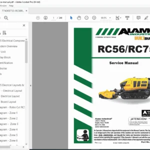 Alamo Industrial Robocut RC56 & RC75 Service Repair Manual PDF