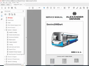 Alexander Dennis Enviro200Dart Service Repair Manual – PDF