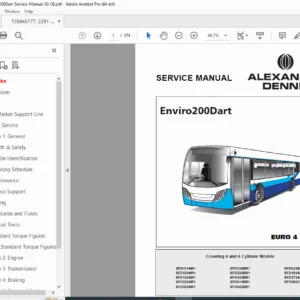 Alexander Dennis Enviro200Dart Service Repair Manual – PDF