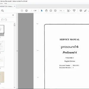 Aloka ProSound 6 Ultrasound System Service Manual Volume 1 PDF