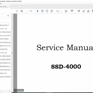 Aloka SSD-4000 Ultrasound Service Manual PDF – Repair & Maintenance
