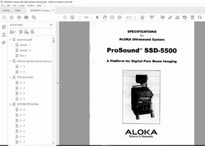 Aloka SSD-5500 & ProSound 5500 Service Manual - PDF