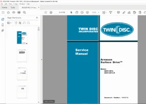 Arneson ASD14B1L & ASD14B1LM Surface Drive Service Repair Manual PDF