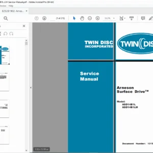 Arneson ASD14B1L & ASD14B1LM Surface Drive Service Repair Manual PDF