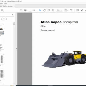 Atlas Copco Scooptram ST14 Service Manual Underground Loader Repair PDF