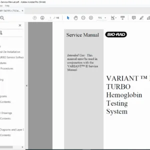 Bio-Rad VARIANT II Turbo Service Manual PDF DOWNLOAD