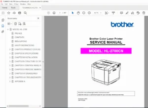 Brother HL-2700CN Service Manual PDF DOWNLOAD