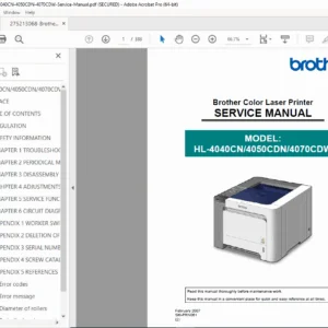 Brother HL-4040CN HL-4050CDN HL-4070CDW Service Manual PDF