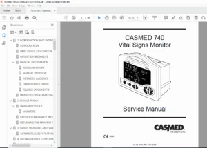 CASMED 740 / 740M Service Manual - Repair, Calibration & Schematics PDF