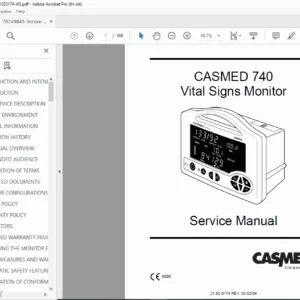 CASMED 740 / 740M Service Manual - Repair, Calibration & Schematics PDF