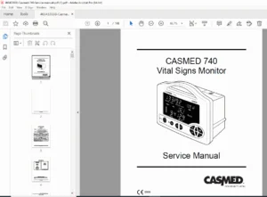CASMED 740 Vital Signs Monitor Service Manual & Repair Guide PDF