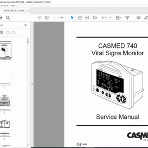 CASMED 740 Vital Signs Monitor Service Manual & Repair Guide PDF