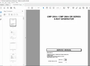 CMP 200 DR X-Ray Generator Service Manual PDF