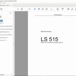 CTS LS515 Service Manual Reader Document Scanner - PDF