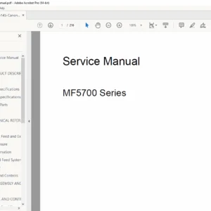 Canon MF5730 MF5700 Series Laser Multifunction Service Manual PDF