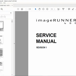 Canon iR600 Service Manual PDF – Copier Printer Diagnostics & Repair