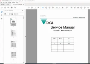 DIGI RM-5800LLP Price Computing Scale Service Manual (PDF)