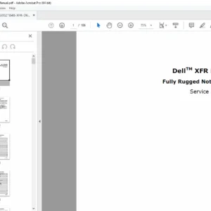 Dell XFR D630 Fully Rugged Notebook Service Manual PDF