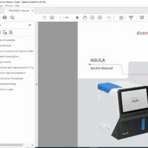 Diatron Aquila Service Manual PDF - Hematology Analyzer Repair Guide Download