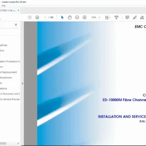 EMC Connectrix ED-10000M Fibre Channel Director Service Manual PDF