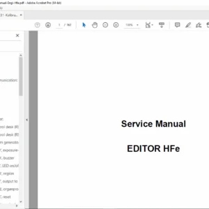 ERBE EDITOR HFe Service Manual PDF DOWNLOAD