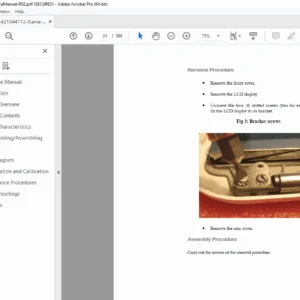 ESAOTE GAMA 7400 Service Manual PDF –  DOWNLOAD