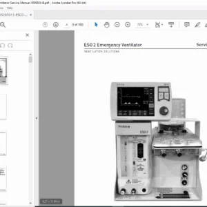 ESO2 Emergency Transport Ventilator Service Manual PDF