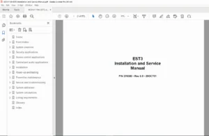 Edwards EST3 Fire Alarm Control System Installation Service Manual PDF
