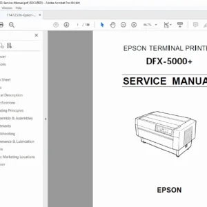 Epson DFX-5000 / DFX-5000+ Service Manual PDF — Repair & Schematics