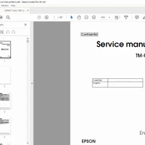 Epson TM-U230 POS Printer Service Repair Manual & Parts List PDF
