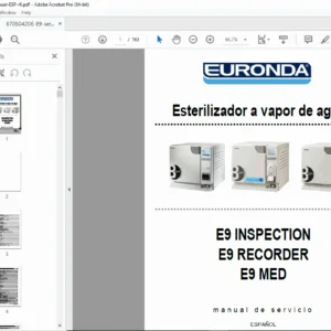 Euronda E9 Autoclave Inspection / Recorder / MED Service Manual PDF (ESP R6) PDF