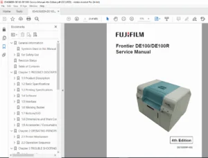 FUJIFILM Frontier DE100 / DE100R Service Manual – 4th Edition PDF