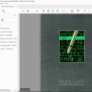 Fairlight CMI IIx System Service Manual – Repair & Diagnostics PDF