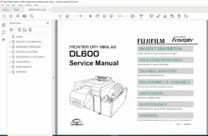 Fujifilm DL600 Service Manual - Repair, Error Codes & Maintenance PDF