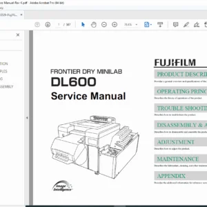 Fujifilm DL600 Service Manual - Repair, Error Codes & Maintenance PDF