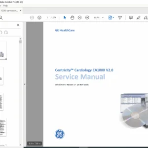 GE Centricity CA1000 V2.0 Service Manual PDF DOWNLOAD