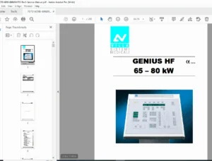 GENIUS HF 65–80 kW X-Ray Generator Service Manual Rev 3 PDF