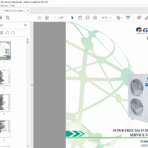 GREE GWHD-48 GWHD-56 Super Free Match VRF Service Manual PDF