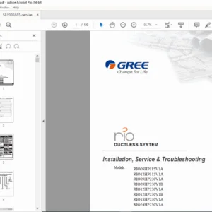 GREE RIO Ductless Heat Pump Service Manual (9K–24K BTU) PDF