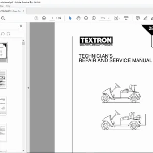 Gas Golf Cart Service Manual Complete Repair Maintenance Guide PDF