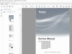Gree ECO 12/18 Split Air Conditioner Service Repair Manual WiFi R410A PDF