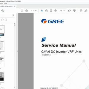 Gree GMV6 DC Inverter VRF Service Manual PDF DOWNLOAD