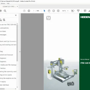HEIDENHAIN iTNC 530 HSCI CNC Control Service & Repair Manual PDF