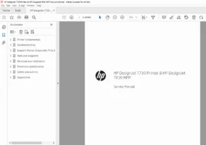 HP DesignJet T730 / T830 MFP Service Manual PDF — Repair & Diagnostics