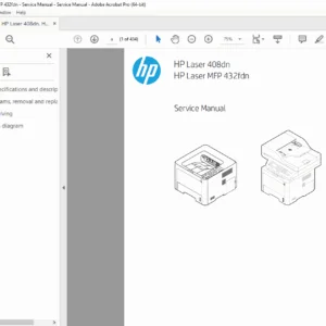 HP Laser 408dn 432fdn MFP Service Repair Manual PDF