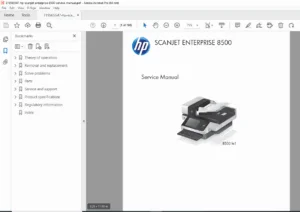 HP Scanjet Enterprise 8500 fn1 Service Manual PDF – DOWNLOAD