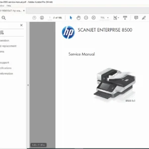 HP Scanjet Enterprise 8500 fn1 Service Manual PDF –  DOWNLOAD